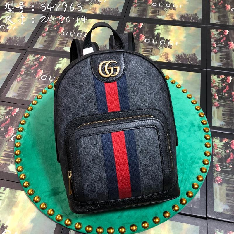 Gucci Backpacks Handbag 547965PVC leather black